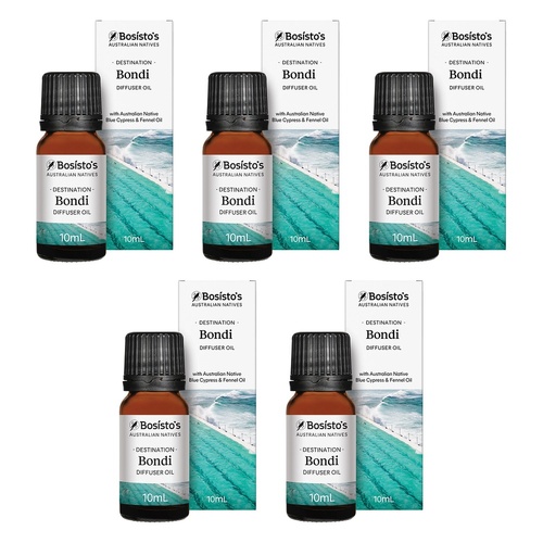 Bosisto's Australian Natives Bondi Oil 10mL Pack of 5