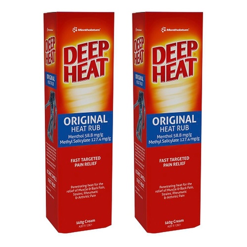 Deep Heat Original Heat Rub 140g Pack of 2