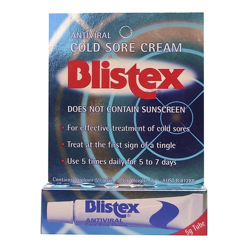 Blistex Antiviral Cold Sore Cream 5g