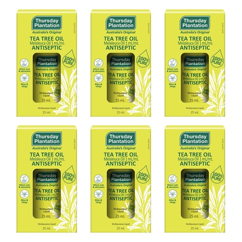 Thursday Plantation Tea Tree Oil Antiseptic 25mL Pack of 6