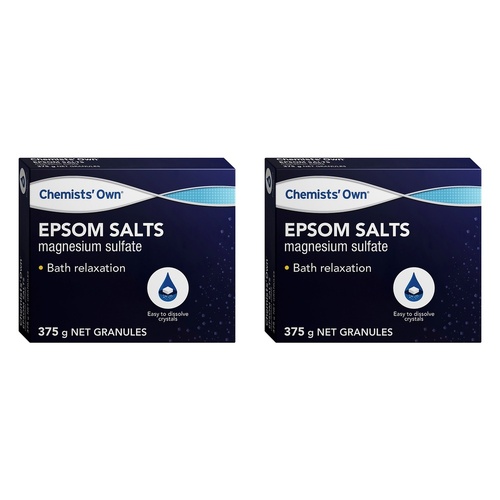 Chemists' Own Epsom Salts 375g Pack of 2