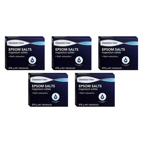 Chemists' Own Epsom Salts 375g Pack of 5