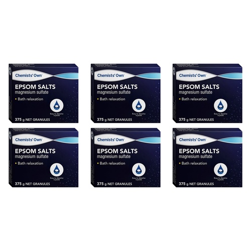 Chemists' Own Epsom Salts 375g Pack of 6