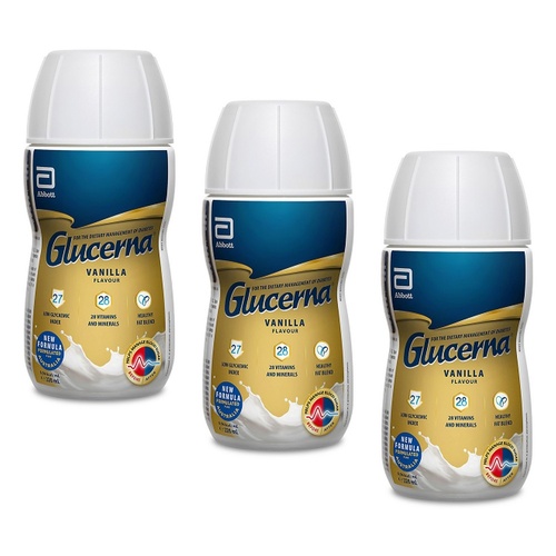 Glucerna Vanilla Nutrition Drink 220mL Pack of 3