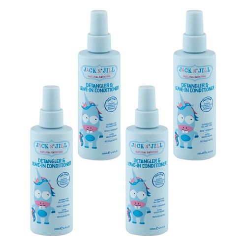 Jack N' Jill Leave-in Detangler Conditioner Blue 200mL Pack of 4