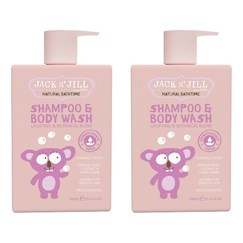 Jack N' Jill Shampoo & Body Wash 300mL Pack of 2