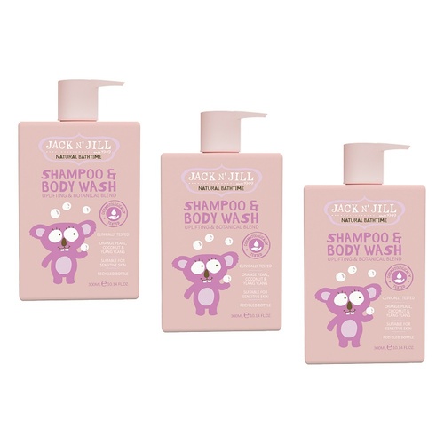 Jack N' Jill Shampoo & Body Wash 300mL Pack of 3