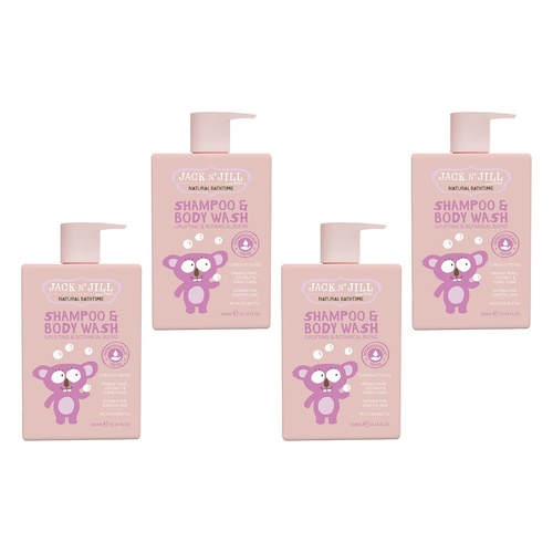 Jack N' Jill Shampoo & Body Wash 300mL Pack of 4