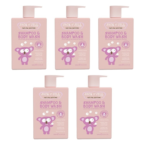 Jack N' Jill Shampoo & Body Wash 300mL Pack of 5