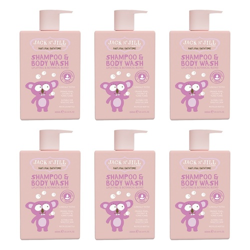 Jack N' Jill Shampoo & Body Wash 300mL Pack of 6