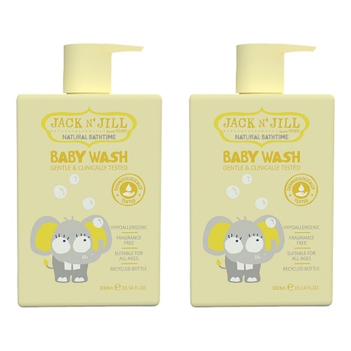 Jack N' Jill Natural Bathtime Baby Wash 300mL Pack of 2