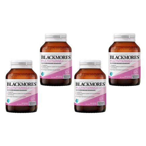 Blackmores Multivitamins for Women 90 Tablets Pack of 4