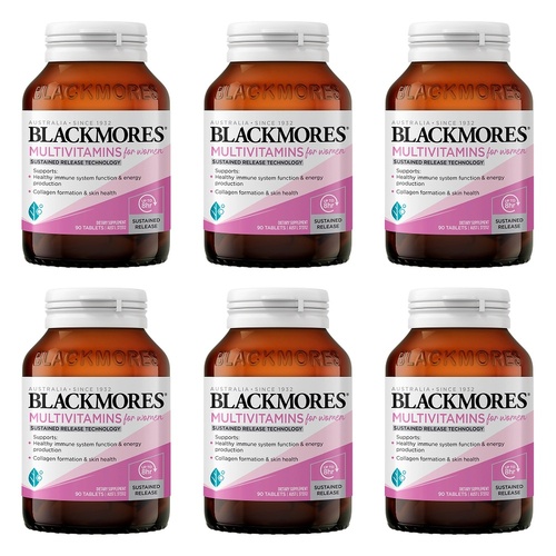 Blackmores Multivitamins for Women 90 Tablets Pack of 6