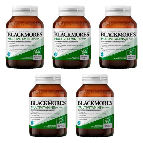 Blackmores Multivitamins for Men 90 Tablets Pack of 5