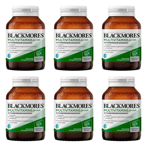 Blackmores Multivitamins for Men 90 Tablets Pack of 6