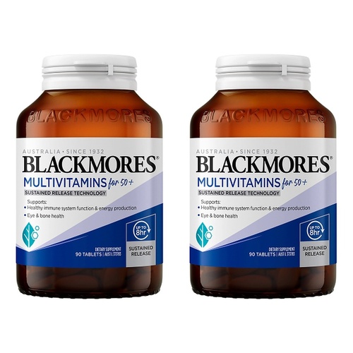 Blackmores Multivitamins for 50+ 90 Tablets Pack of 2