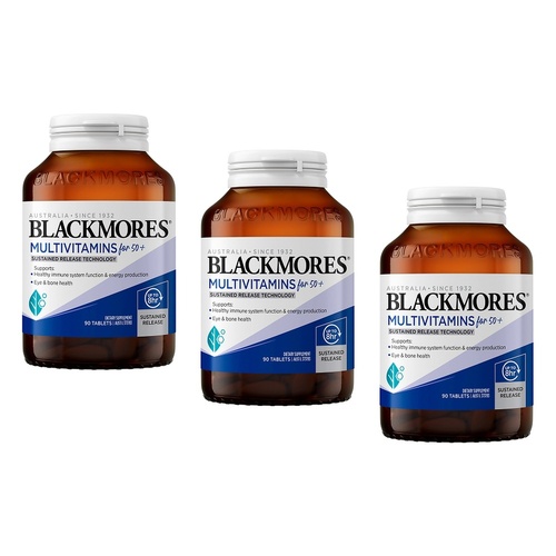 Blackmores Multivitamins for 50+ 90 Tablets Pack of 3