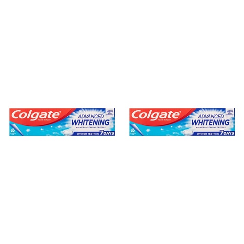 Colgate Advanced Whitening Toothpaste 115g Pack of 2