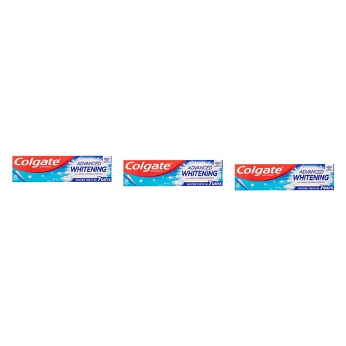 Colgate Advanced Whitening Toothpaste 115g Pack of 3