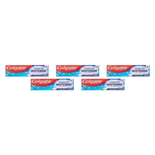 Colgate Advanced Whitening Toothpaste 115g Pack of 5