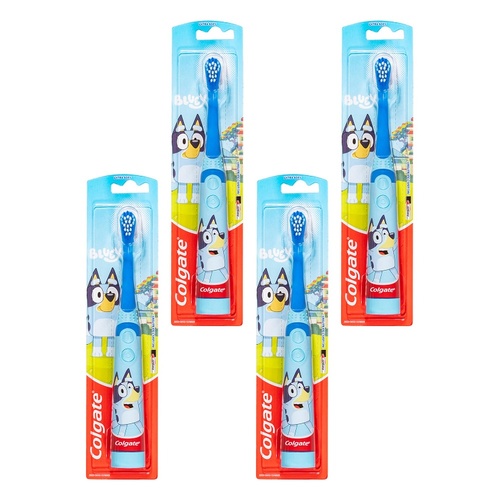 Colgate Kids Bluey Battery Powered Sonic Toothbrush Pack of 4
