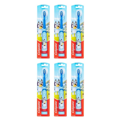 Colgate Kids Bluey Battery Powered Sonic Toothbrush Pack of 6