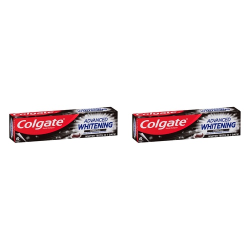 Colgate Advanced Whitening Charcoal Toothpaste 180g Pack of 2