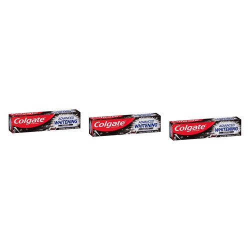 Colgate Advanced Whitening Charcoal Toothpaste 180g Pack of 3