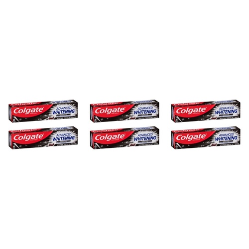 Colgate Advanced Whitening Charcoal Toothpaste 180g Pack of 6