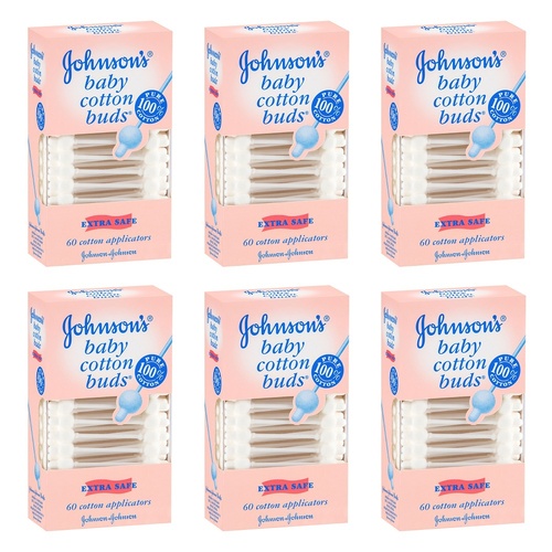 Johnson's Baby Buds 60 Pack Bundle of 6
