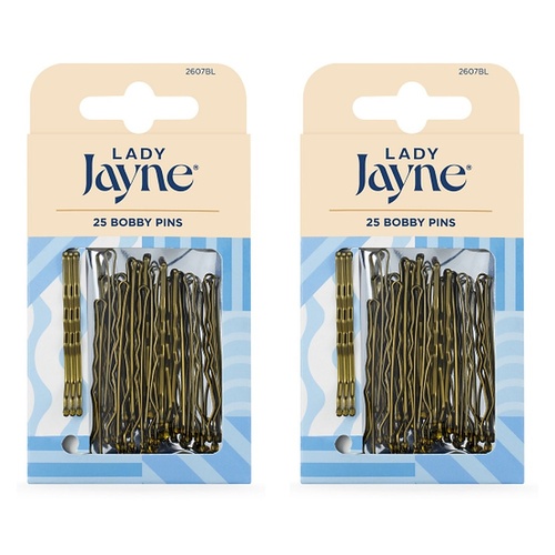 Lady Jayne Blonde Bobby Pins 4.5cm 25 Pack x 3 Bundle of 2