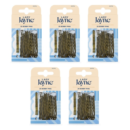 Lady Jayne Blonde Bobby Pins 4.5cm 25 Pack x 3 Bundle of 5