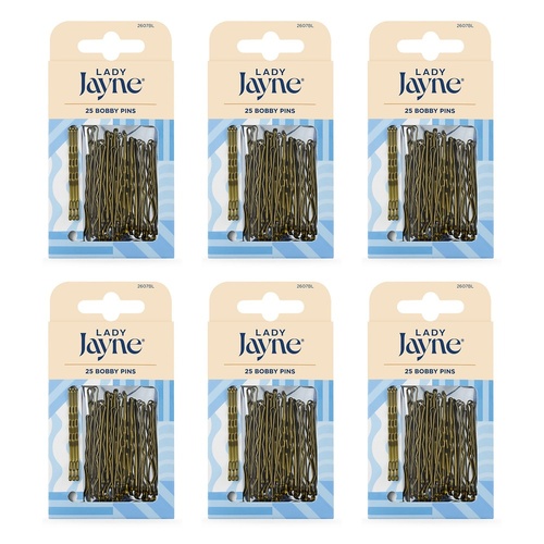 Lady Jayne Blonde Bobby Pins 4.5cm 25 Pack x 3 Bundle of 6