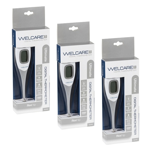 Welcare Digital Thermometer Ultimate x 10 Bundle of 3