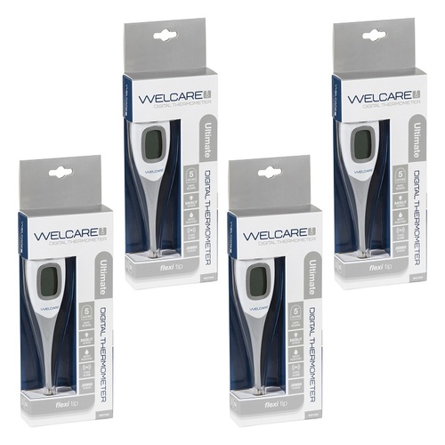 Welcare Digital Thermometer Ultimate x 10 Bundle of 4