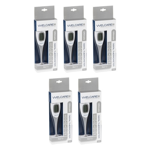 Welcare Digital Thermometer Ultimate x 10 Bundle of 5
