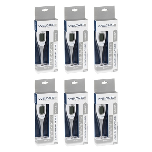 Welcare Digital Thermometer Ultimate x 10 Bundle of 6