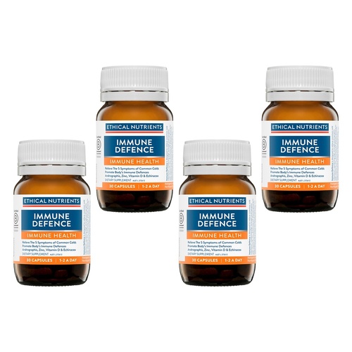 Ethical Nutrients Immune Defence 30 Capsules Pack of 4