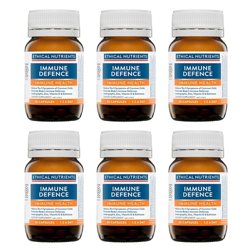Ethical Nutrients Immune Defence 30 Capsules Pack of 6