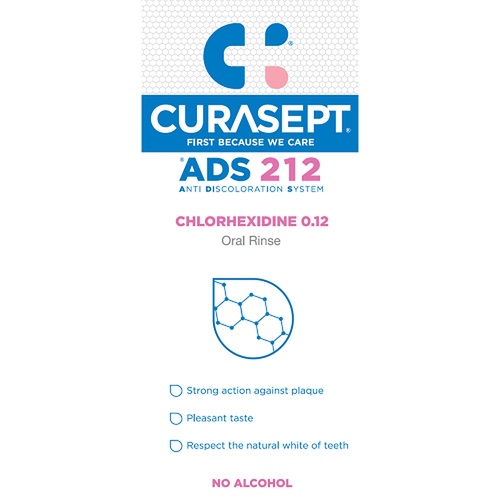 Curasept Chlorhexidine 0.12% Oral Rinse Mouthwash 200mL