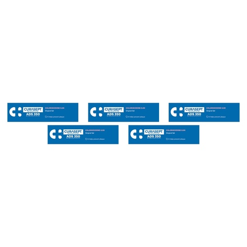 Curasept Chlorhexidine 0.5% Gingival Gel 30mL Pack of 5