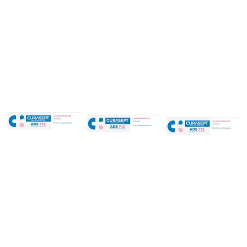 Curasept Chlorhexidine 0.12% Toothpaste 75mL Pack of 3