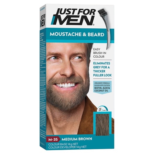 Just For Men Moustache & Beard Colour Medium Brown 40mL