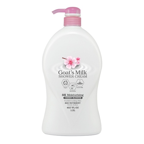 Lovercare Goat's Milk Shower Cream Cherry Blossom 1.2L