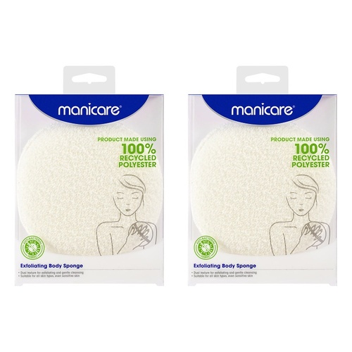 Manicare Exfoliating Body Sponge x 3 Bundle of 2