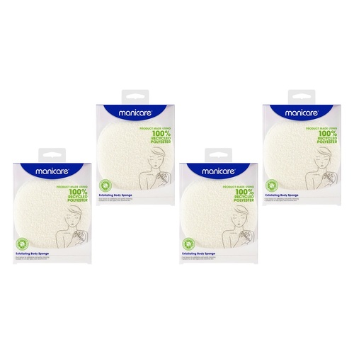 Manicare Exfoliating Body Sponge x 3 Bundle of 4