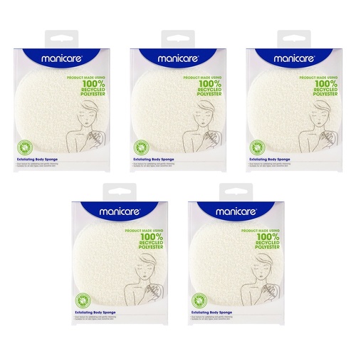 Manicare Exfoliating Body Sponge x 3 Bundle of 5