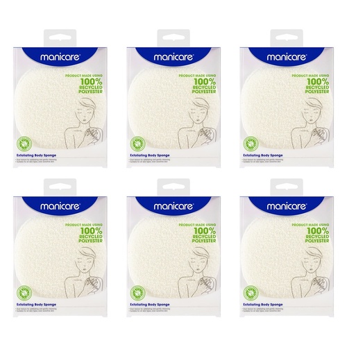 Manicare Exfoliating Body Sponge x 3 Bundle of 6