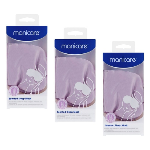 Manicare Lavender Scented Sleep Mask Pack of 3