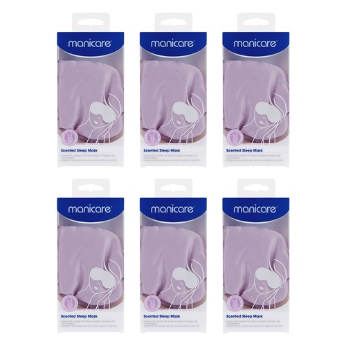 Manicare Lavender Scented Sleep Mask Pack of 6